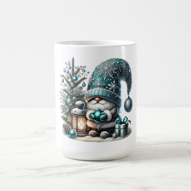 Weihnachtsgnome gemütlich Weihnachtskuschel Kaffeetasse (Mittel)