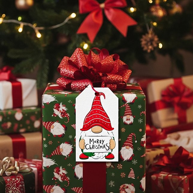 Weihnachtsgnome Geschenkanhänger (Von Creator hochgeladen)