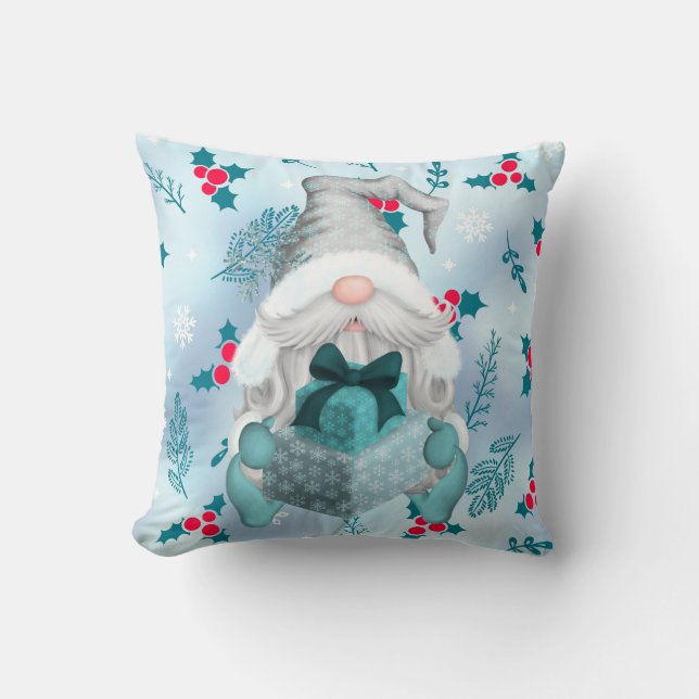 Weihnachtsgnome Kissen (Vorderseite)