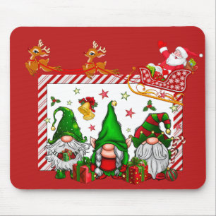 Weihnachtsgnome mit Santa Mousepad