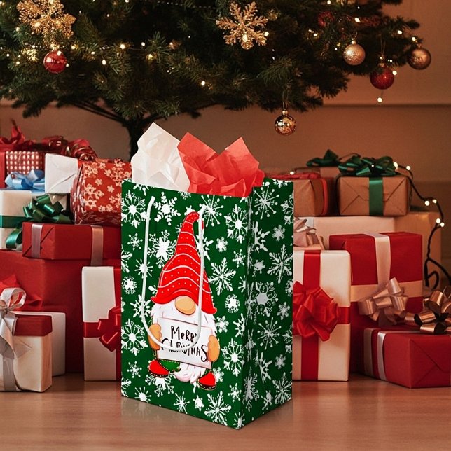 Weihnachtsgnome Mittlere Geschenktüte (Von Creator hochgeladen)