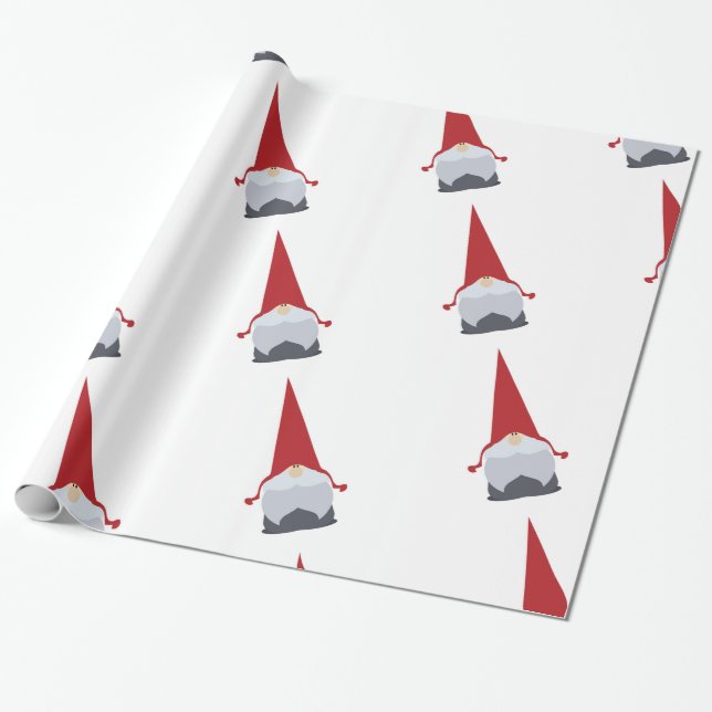 Weihnachtsgnome-Packpapier Geschenkpapier (Ungerollt)