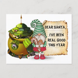 Weihnachtsgnome Postkarte