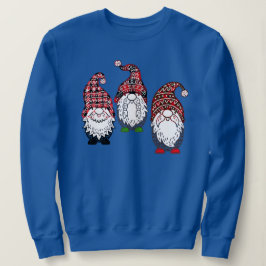 Weihnachtsgnomen Kariert farbenfroh Weihnachten Sweatshirt