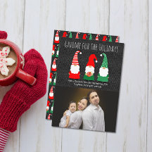 Weihnachtsgnomen Niedliches Whimsical Holiday Foto