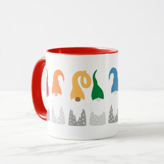 Weihnachtsgnomen (Regenbogen) Tasse