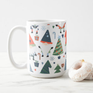 Weihnachtsgnomen Trees Candy Canes Kaffeetasse