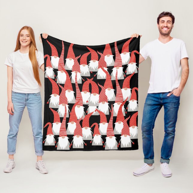 Weihnachtsgnomen Weihnachtselfen Niedlichen Saison Fleecedecke (Beispiel)