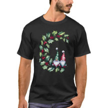Weihnachtsgnomes auf Holly Berry Twig T - Shirt