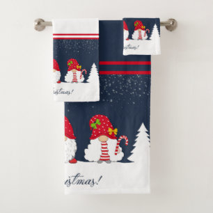 Weihnachtsgnomes Badhandtuch Set