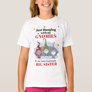 Weihnachtsgnomes Familie Matching Schwester T-Shirt