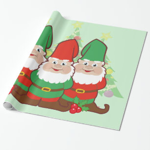 WeihnachtsGnomes Geschenkpapier