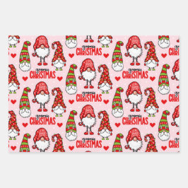 Weihnachtsgnomes Geschenkpapier Set
