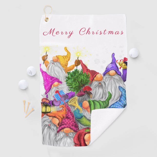 Weihnachtsgnomes Golf Towel Golfhandtuch (Insitu)