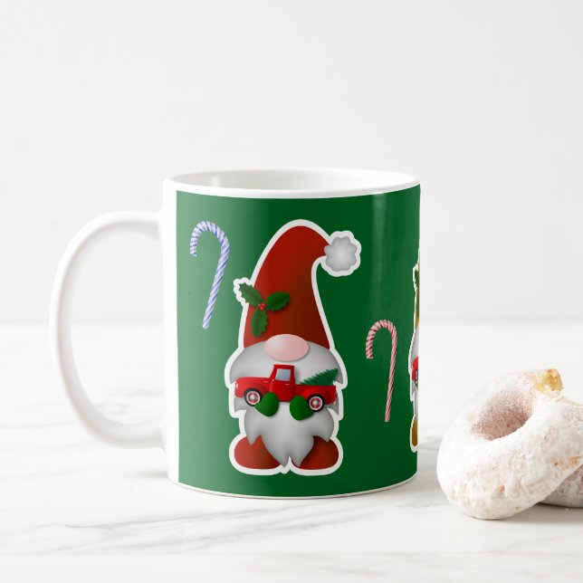 Weihnachtsgnomes Kaffeetasse (Mit Donut)
