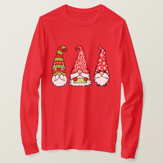 Weihnachtsgnomes Long Sleeve T-Shirt (Design vorne)