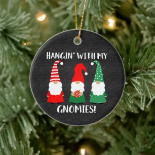 Weihnachtsgnomes Niedlicher Urlaub Keramik Ornament