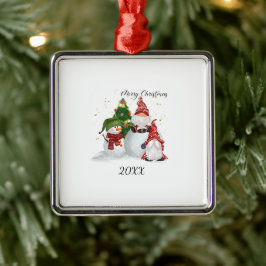 Weihnachtsgnomes Ornament Aus Metall