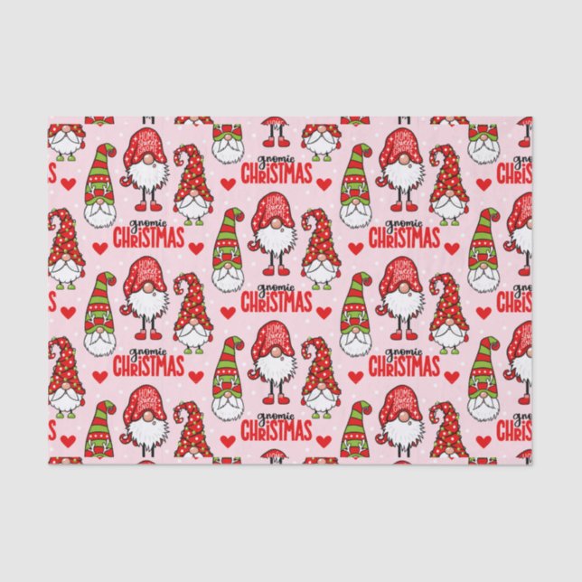 Weihnachtsgnomes Seidenpapier (Vorderseite)