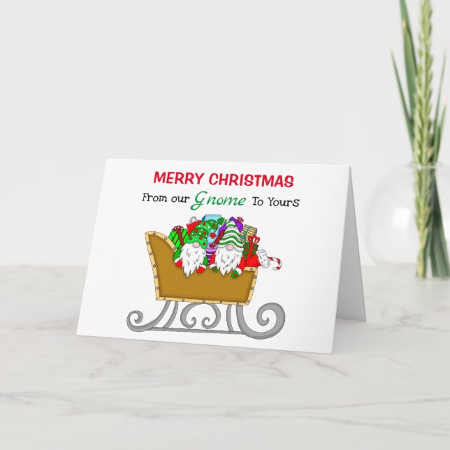 Weihnachtsgnomes | Von unserem Genom bis zu Ihrem  Karte (Vorderseite)