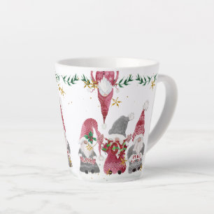 Weihnachtsgnomes Wasserfarbe Liebe Joy Peace Folia Milchtasse