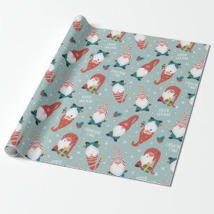 Weihnachtsgnomes Wrapping Paper Geschenkpapier
