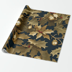 Weihnachtsgold-Geschenkpapier Geschenkpapier