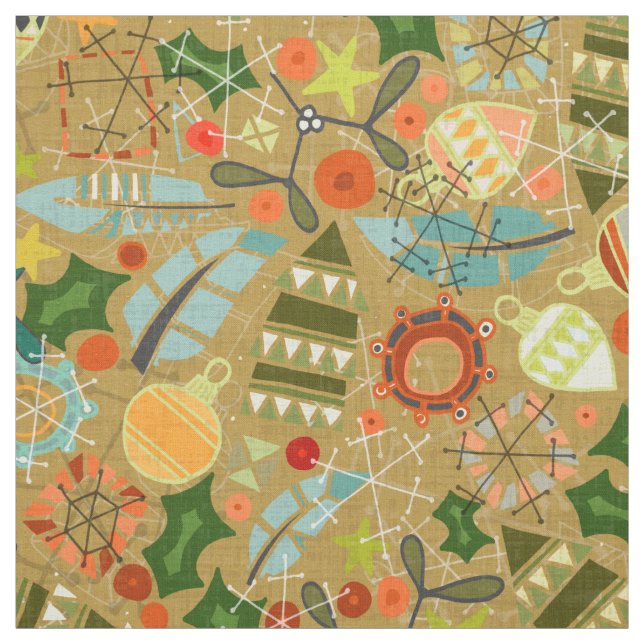 Weihnachtsgold Stoff (Muster)