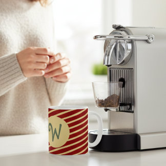 Weihnachtsgoldstreifen Rot passende Familie Custom Kaffeetasse