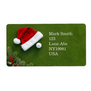 Weihnachtsgolf auf Putting Green Frohe Weihnachten