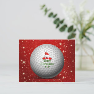 WeihnachtsGolf Weihnachtsfeiertag Postkarte
