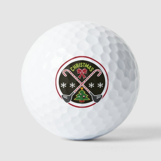 Weihnachtsgolfball: ein einzigartiges Geschenk Golfball (Vorderseite)