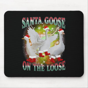 Weihnachtsgoose auf der Loose Santa Albern Goose A Mousepad