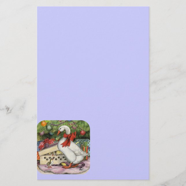 Weihnachtsgoose Briefpapier (Vorderseite)