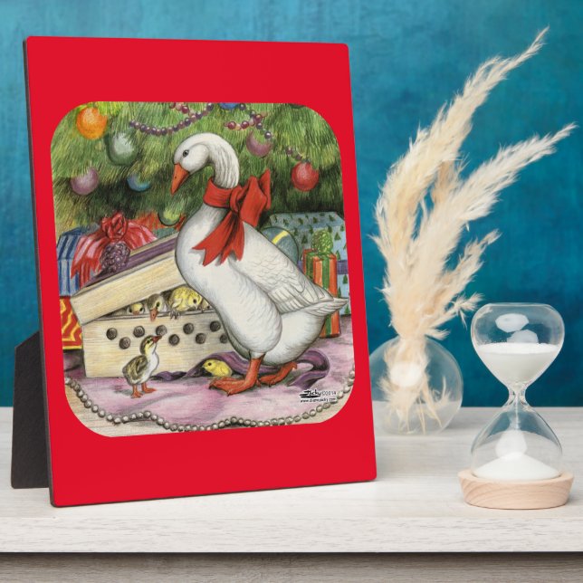 Weihnachtsgoose Fotoplatte (Seite)