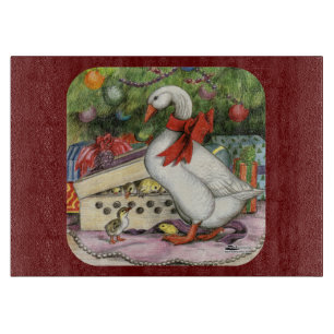 Weihnachtsgoose Schneidebrett
