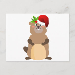 Weihnachtsgopher Feiertagspostkarte