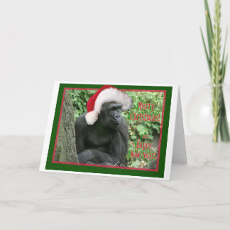 WeihnachtsGorilla Feiertagskarte