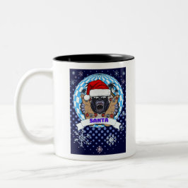 Weihnachtsgorilla Zweifarbige Tasse