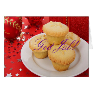 Weihnachtsgott Jul God Jul och Gott nytt år