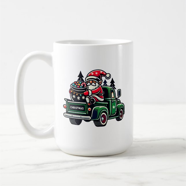 Weihnachtsgottesdienst auf dem Lieferwagen LKW-Des Kaffeetasse (Links)