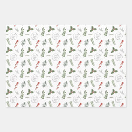 Weihnachtsgotteslogos für Kleinunternehmen Geschenkpapier Set