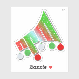 Weihnachtsgottglühbirnen Aufkleber