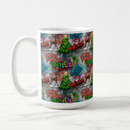 Weihnachtsgraffiti Kaffeetasse