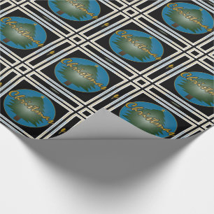 Weihnachtsgrafik Geschenkpapier