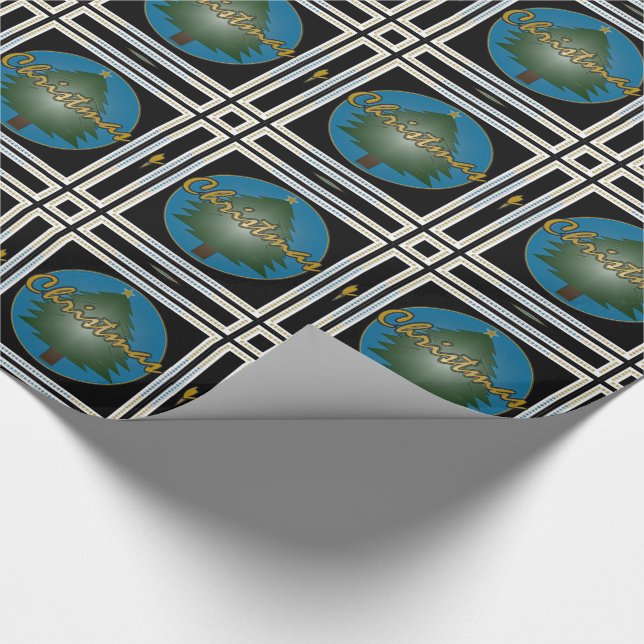 Weihnachtsgrafik Geschenkpapier (Ecke)