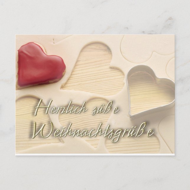 Weihnachtsgruesse Postkarte (Vorderseite)