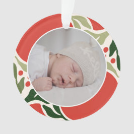 Weihnachtsgrün Berries Behalten Ornament