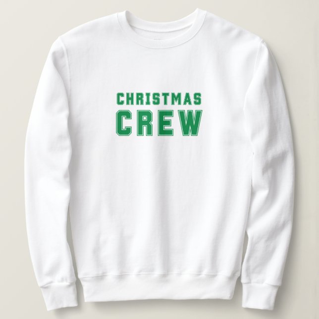 Weihnachtsgrün Crew Sweater Sweatshirt (Design vorne)