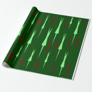 Weihnachtsgrün, dunkelgrün und rot geschenkpapier